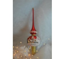 Kerstpiek groot 30 cm rood